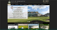 Desktop Screenshot of cityofnewcastlegolfclub.com